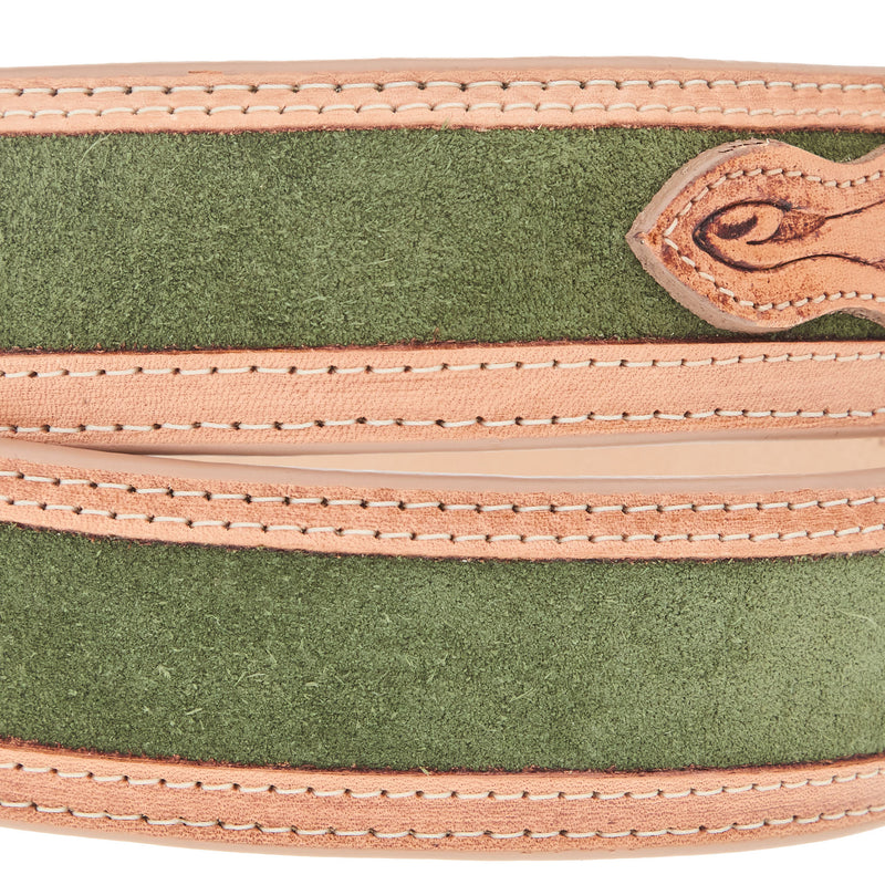 R Watson Boots R. Olive Roughout Belt