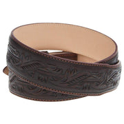 R Watson Boots Men's Cognac Tooled Tapered Belt