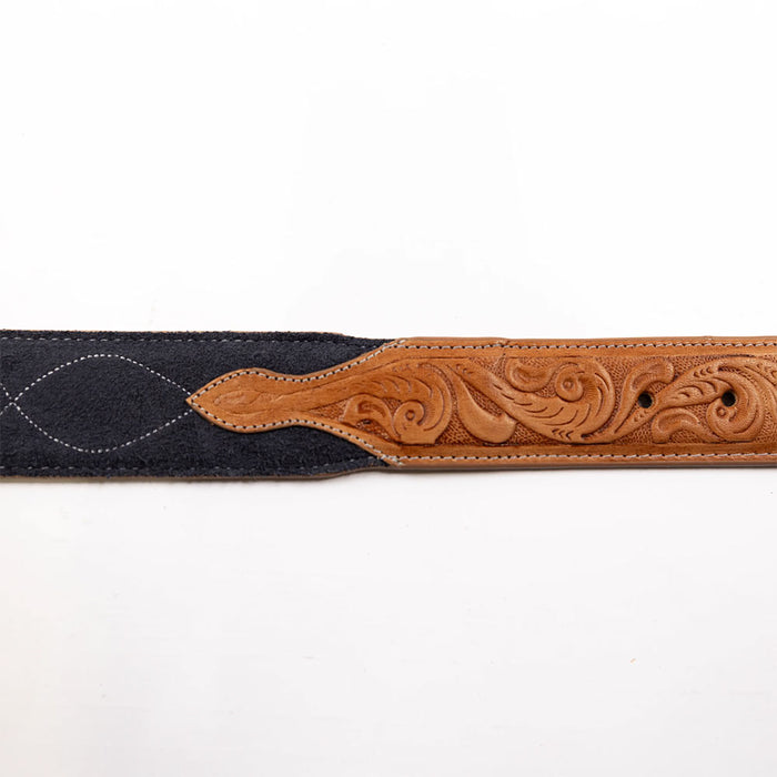 R Watson Boots Men's Navy Stitched Roughout Belt