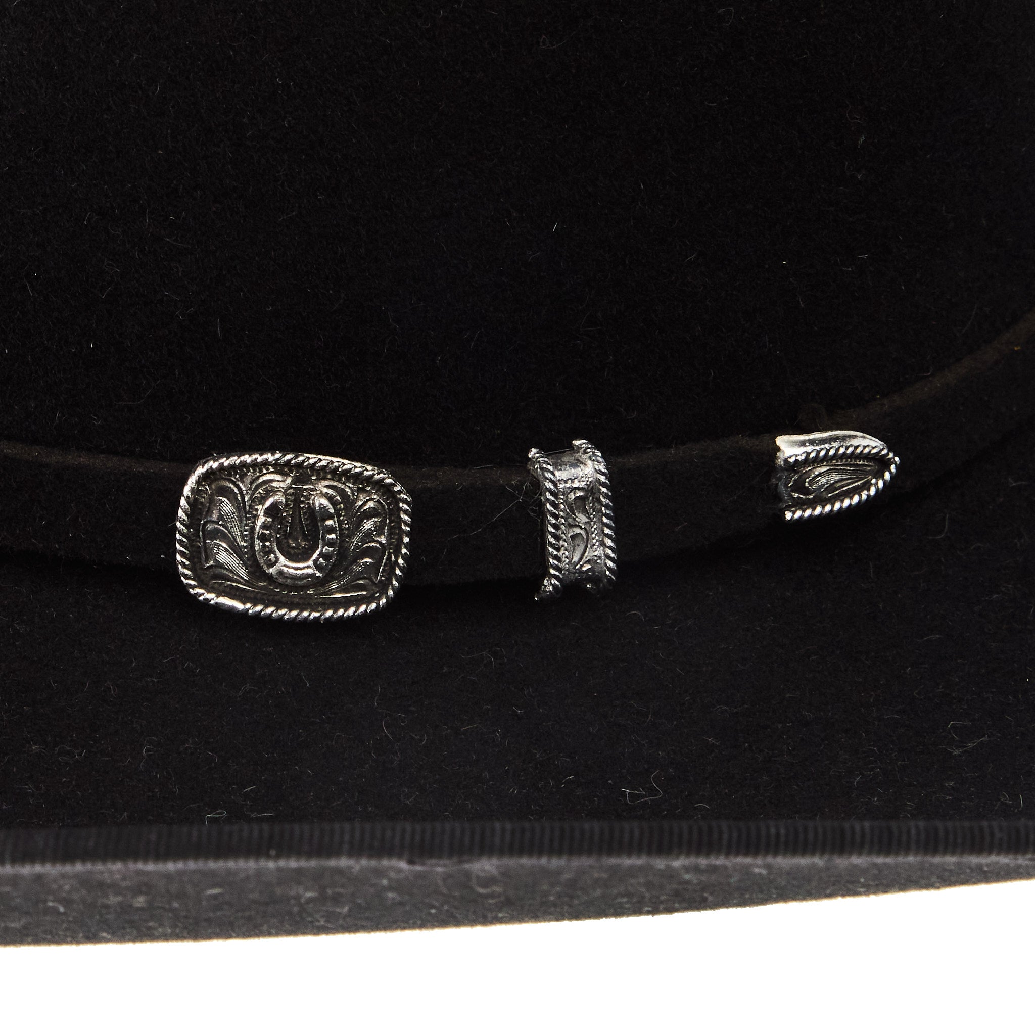 Resistol 4X Black Horseshoe B 4 1/4in Brim