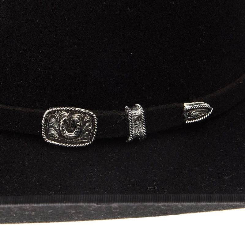 Resistol 4X Black Horseshoe B 4 1/4in Brim