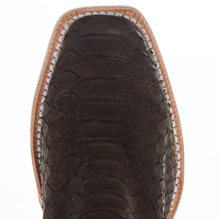 R Watson Boots Women's Chocolate Nubuck Python 17 In Top Cowgirl Boot