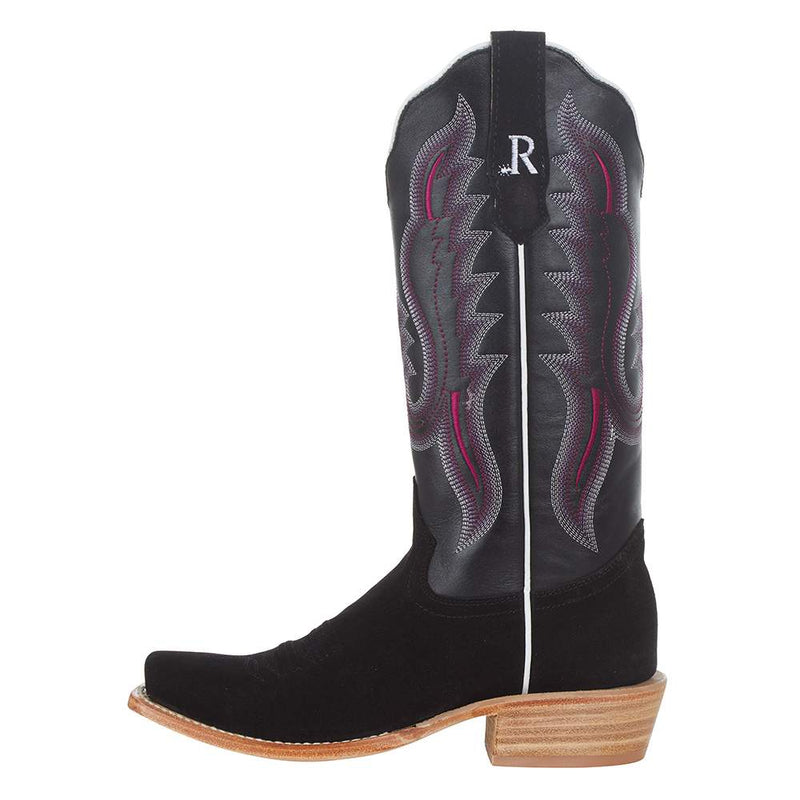 R Watson Boots R Womens Black Roughout 13in Black Boot