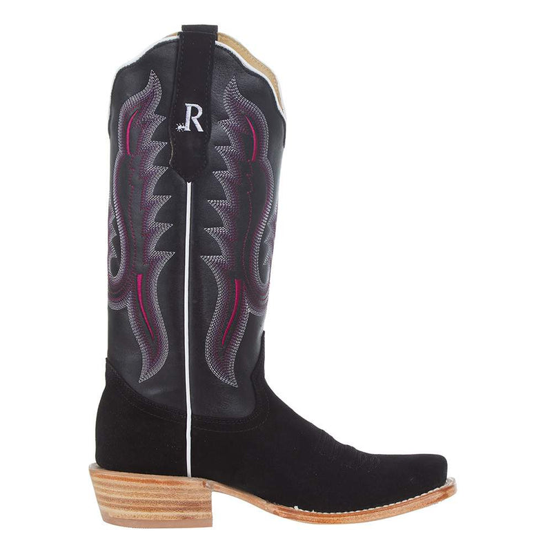 R Watson Boots R Womens Black Roughout 13in Black Boot