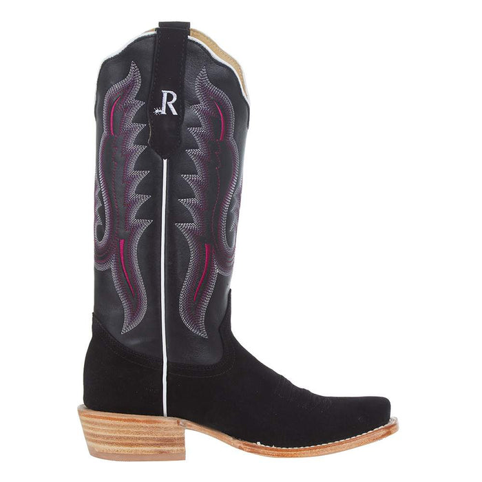 R Watson Boots R Womens Black Roughout 13in Black Boot