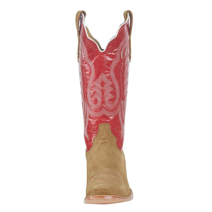 R. Watson Boots R Womens Sand Roughout 13in Red Top Boot