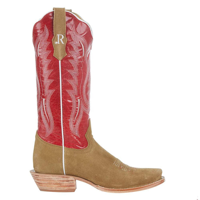 R. Watson Boots R Womens Sand Roughout 13in Red Top Boot