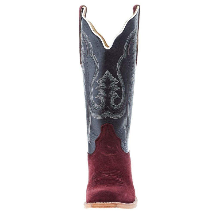 R Watson Boots R Women's Rhubarb Rough Out 13 In Top Cowgirl Boot