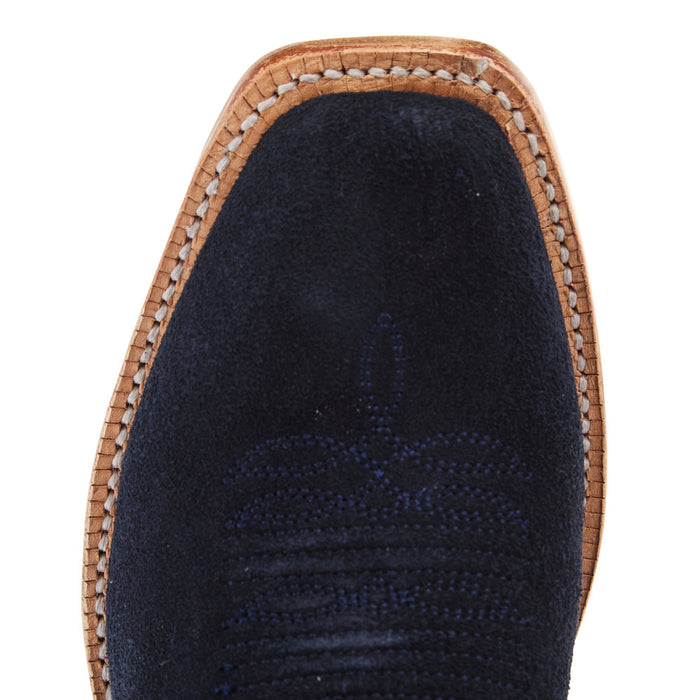 R Watson Boots Women's Dark Blue Roughout Vamp 13in Midnight Goat Top