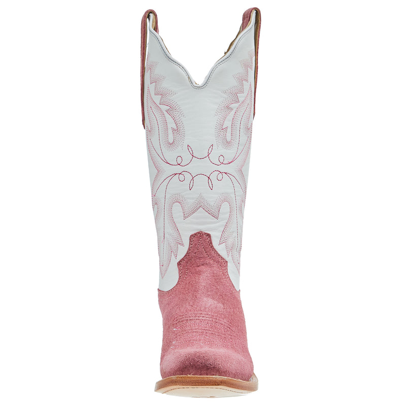 R Watson Boots R Women's Rose Boar 13 In Winter White Top Cowgirl Boot