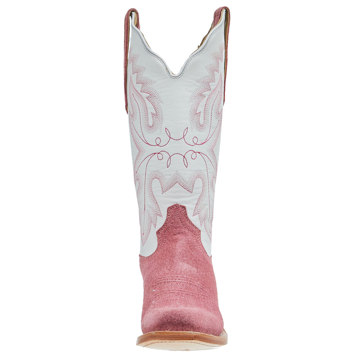 R Watson Boots R Women's Rose Boar 13 In Winter White Top Cowgirl Boot