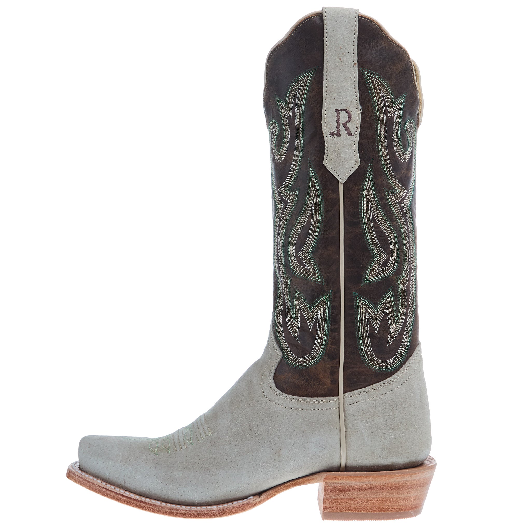R Watson Boots R Women's Bone Boar 13 In Honey Goat Top Cowgirl Boot