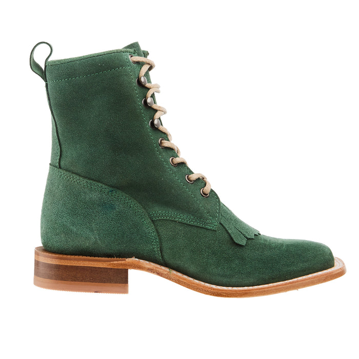 R Watson Boots Womens Teal Lacer Roughout Boot