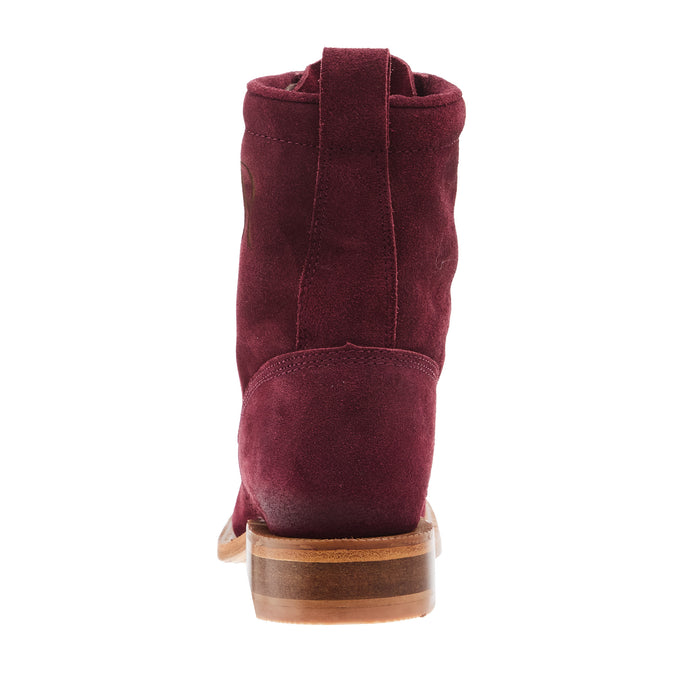 R Watson Boots Womens Red Lacer Roughout Boot