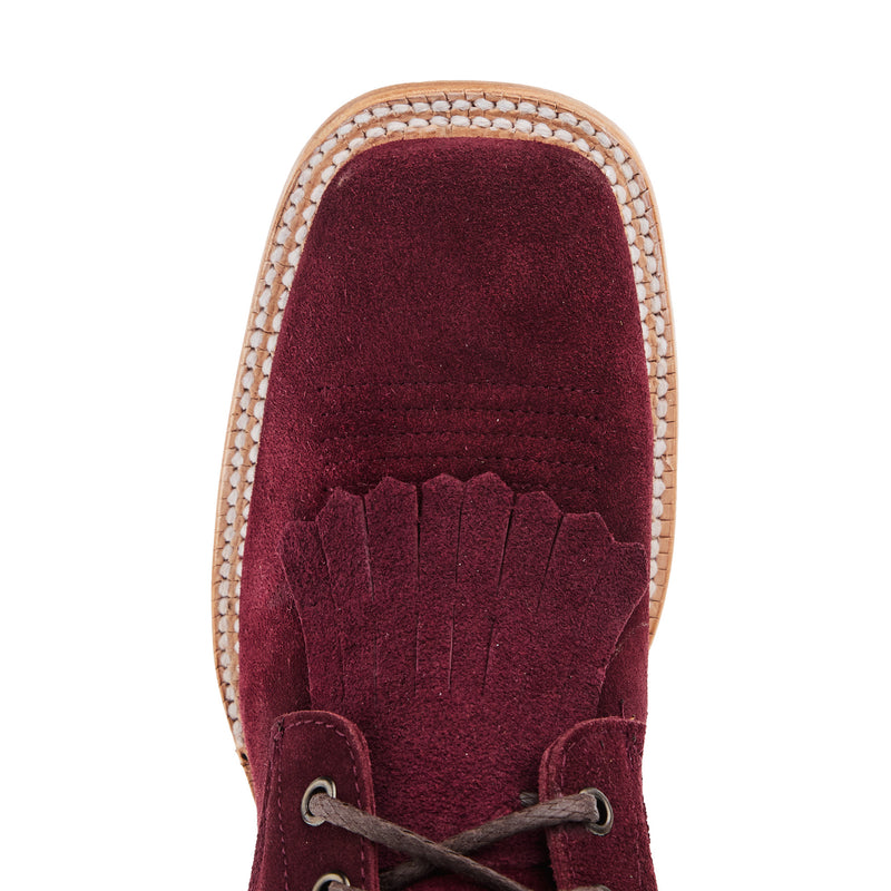 R Watson Boots Womens Red Lacer Roughout Boot