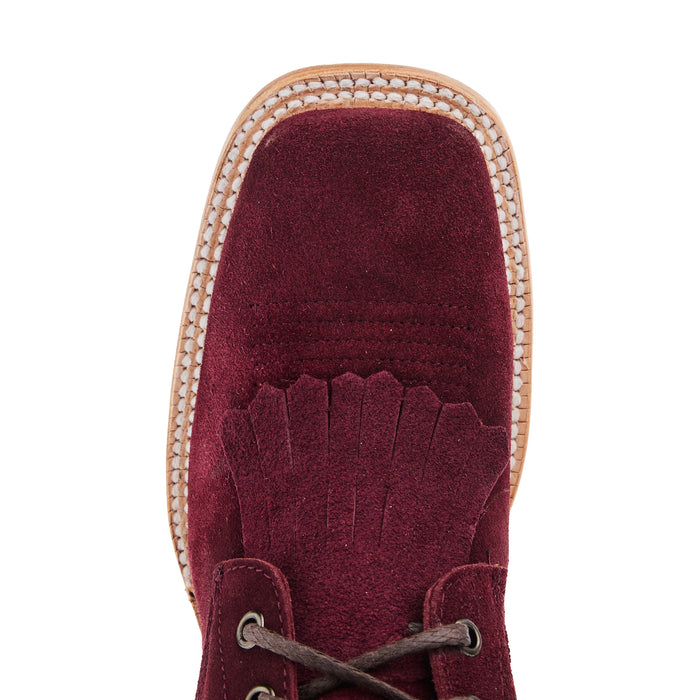 R Watson Boots Womens Red Lacer Roughout Boot