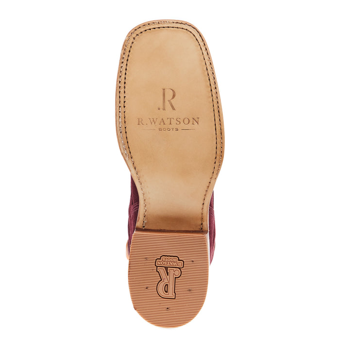 R Watson Boots Womens Red Lacer Roughout Boot