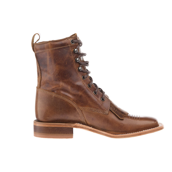 R Watson Boots Women's Brown Leather Lacer Boot