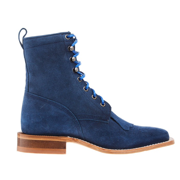 R Watson Boots Womens Royal Blue Lacer Roughout Boot