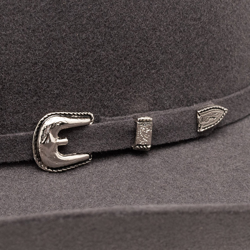 Resistol 3X Pay Window Grey 4 1/4in Brim Wool Hat