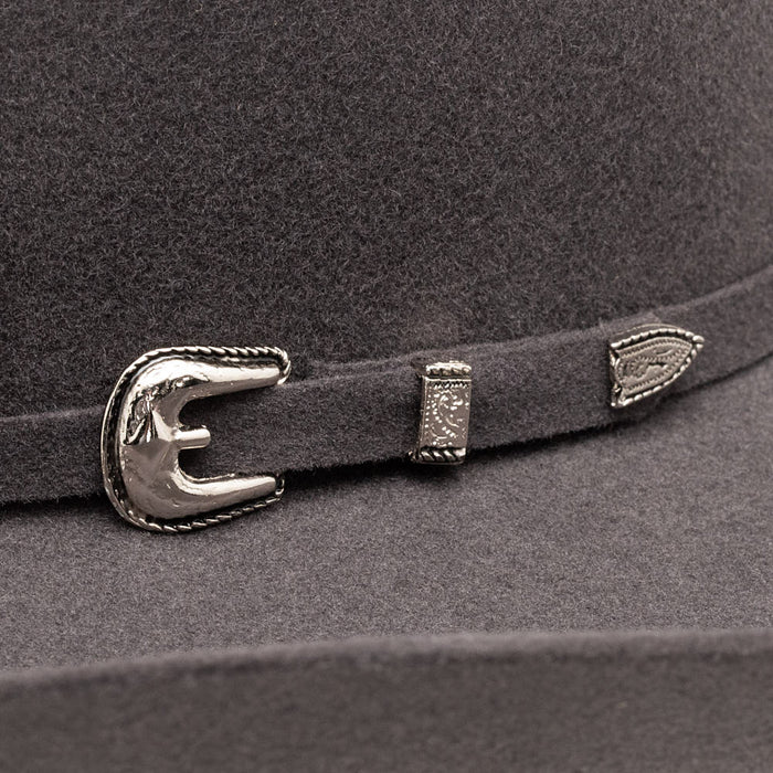 Resistol 3X Pay Window Grey 4 1/4in Brim Wool Hat