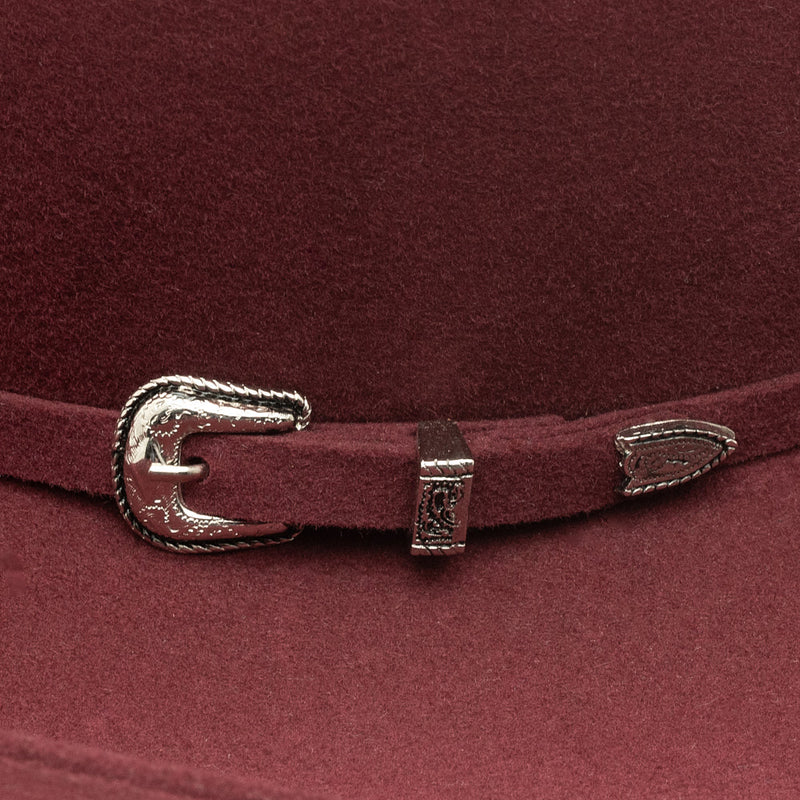 Resistol Cody Johnson 3X Burgundy Thunder Hill 4.25in Brim Hat