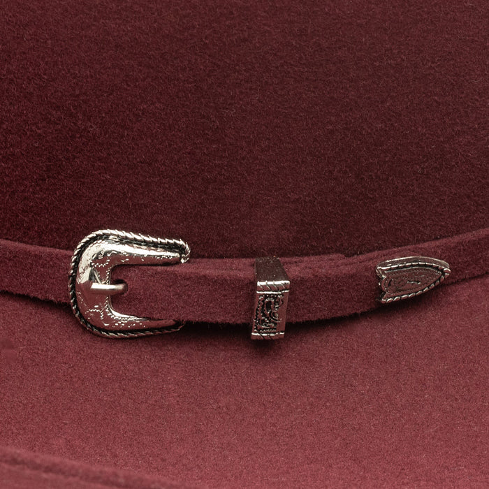 Resistol Cody Johnson 3X Burgundy Thunder Hill 4.25in Brim Hat