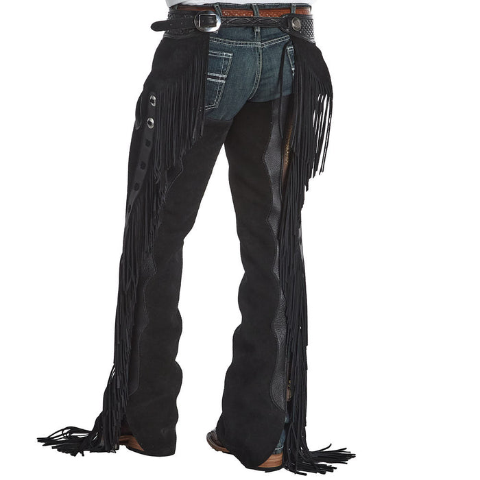 Rockin` Y Saddlery Black Roughout Versatility Chaps