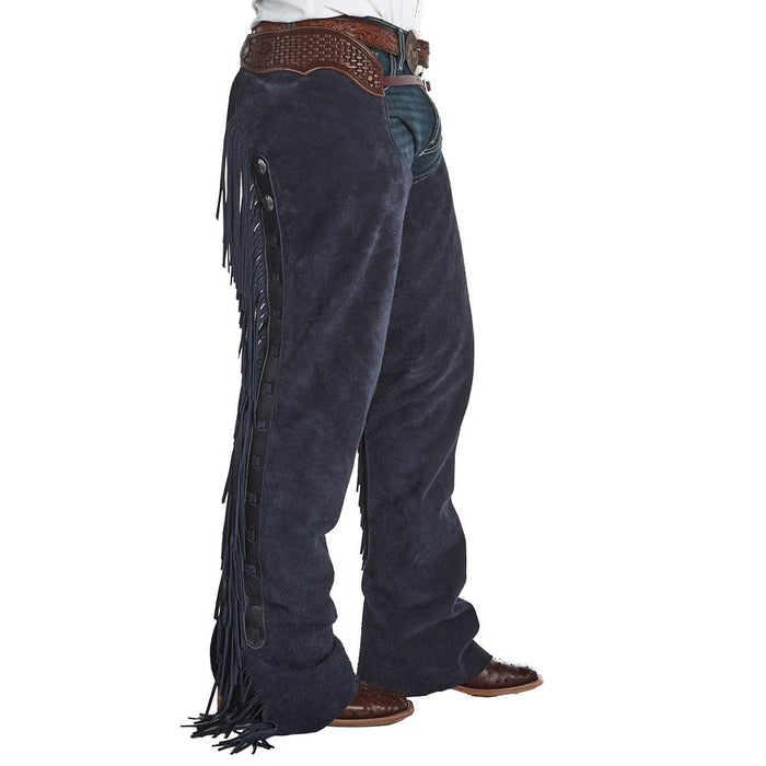 Rockin` Y Saddlery Denim Roughout Versatility Chaps