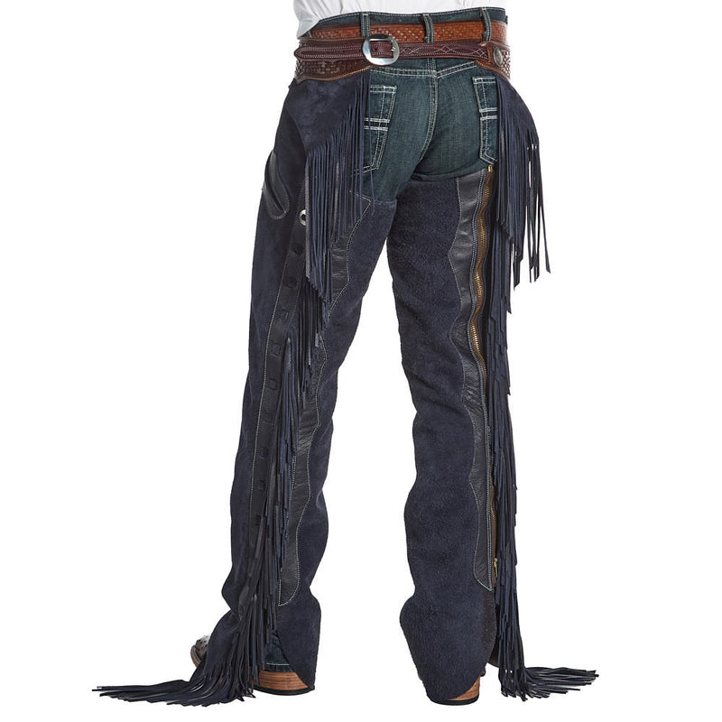 Rockin` Y Saddlery Denim Roughout Versatility Chaps