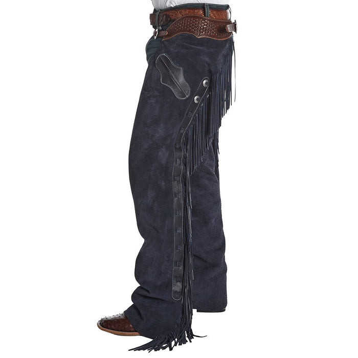 Rockin` Y Saddlery Denim Roughout Versatility Chaps