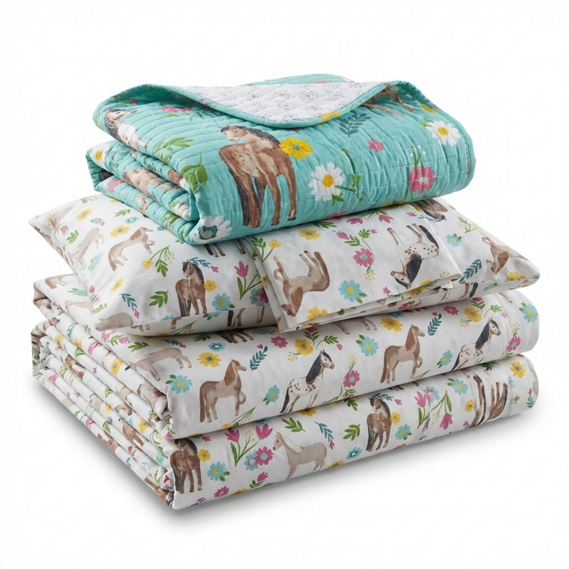 Rod's True Western Horse Girls Daisy Pony Sheet Set