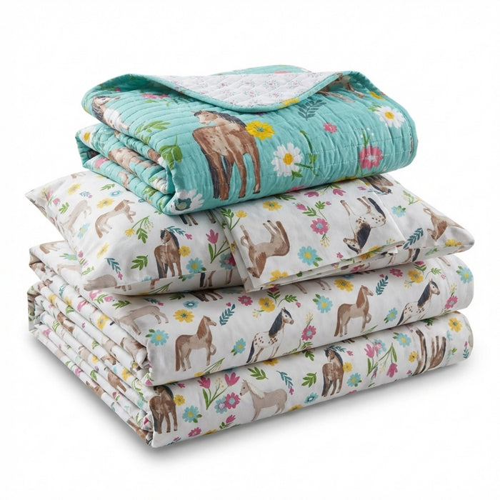 Rod's True Western Horse Girls Daisy Pony Sheet Set