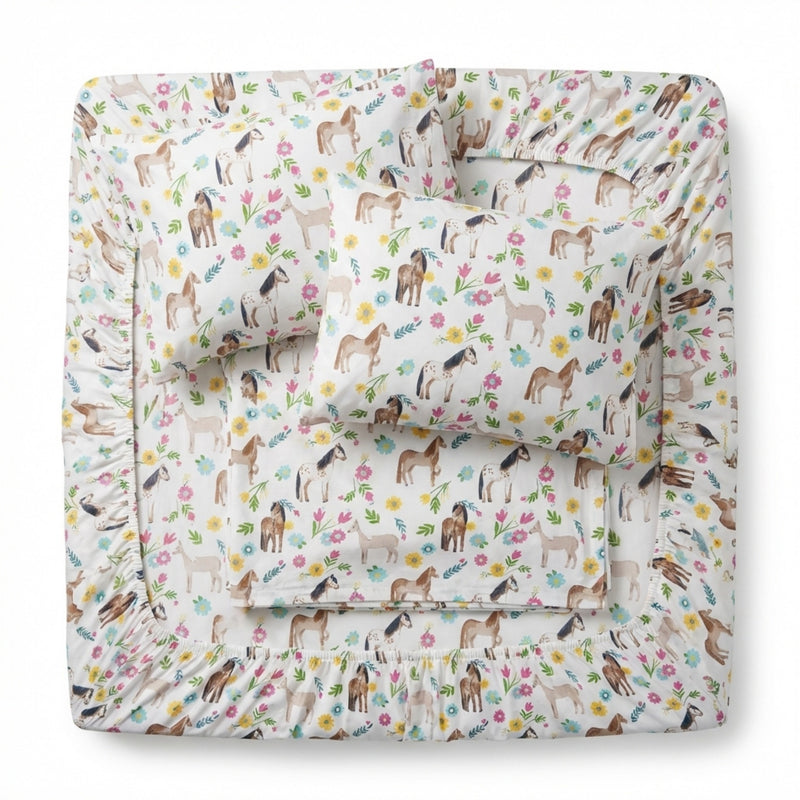 Rod's True Western Horse Girls Daisy Pony Sheet Set