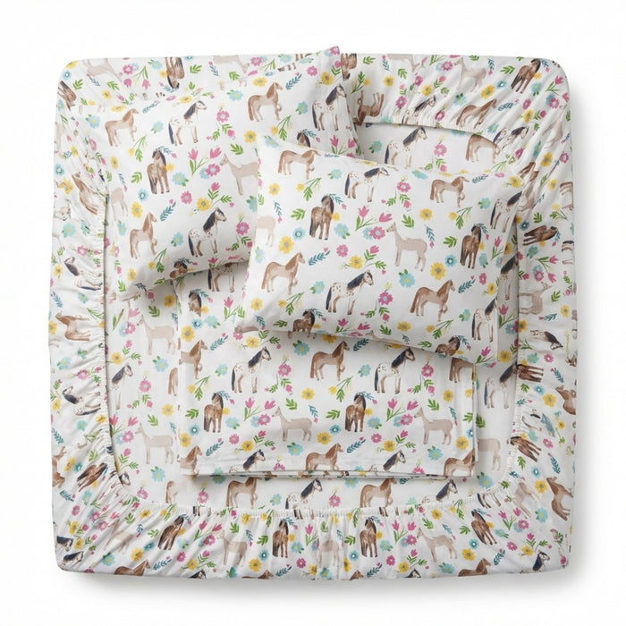 Rod's True Western Horse Girls Daisy Pony Sheet Set