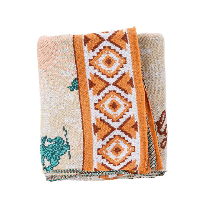 Rod's True Western Tumbleweed Tango Throw Blanket
