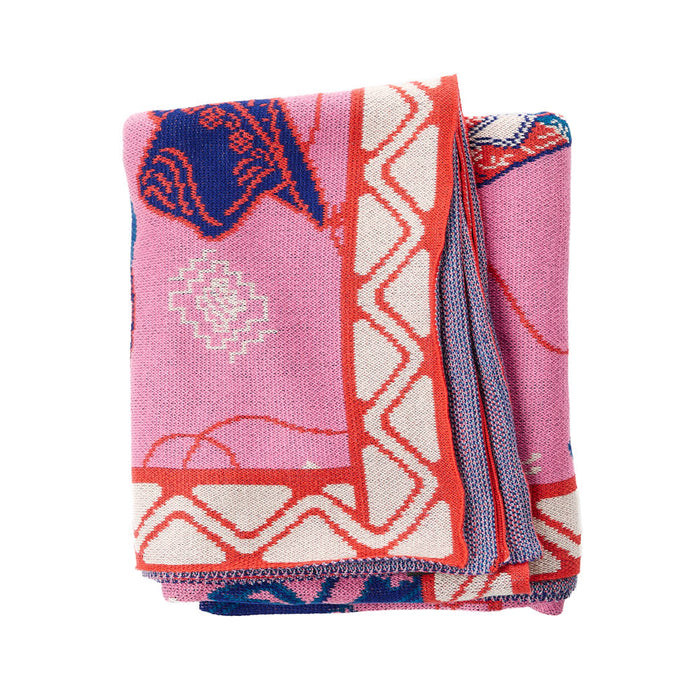 Rod's True Western Prairie Rose Roundup Throw Blanket
