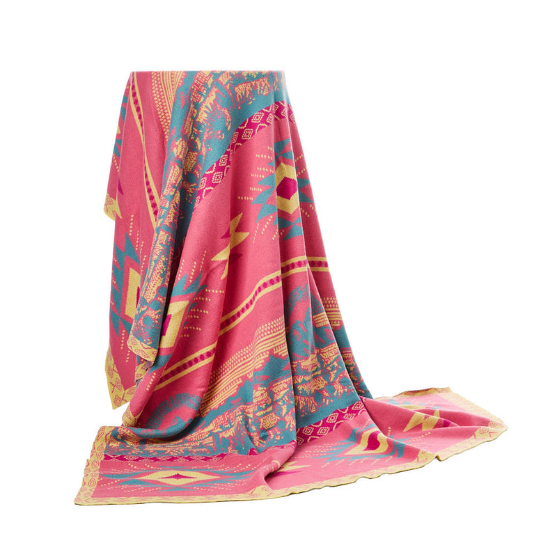 Rod's True Western Pink Canyon Dreams Throw Blanket