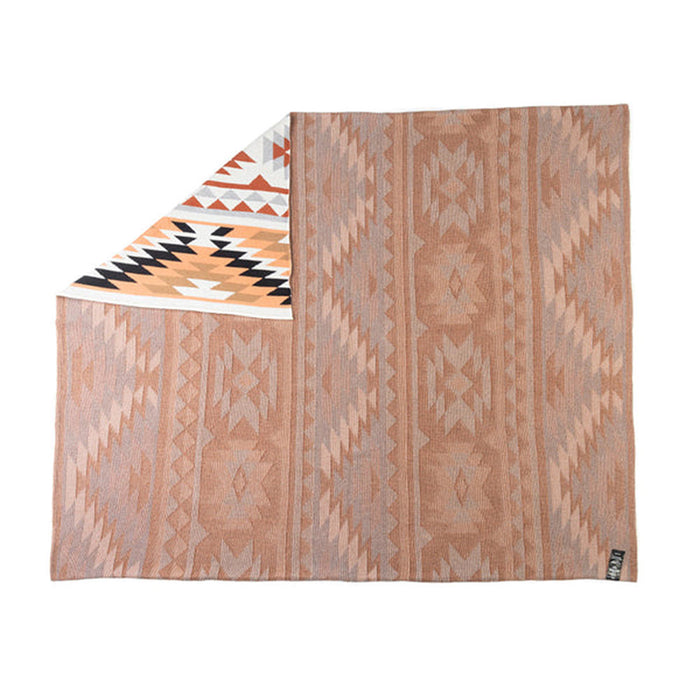 Myra Desert Mesa Aztec Cotton Throw Saddle Sand