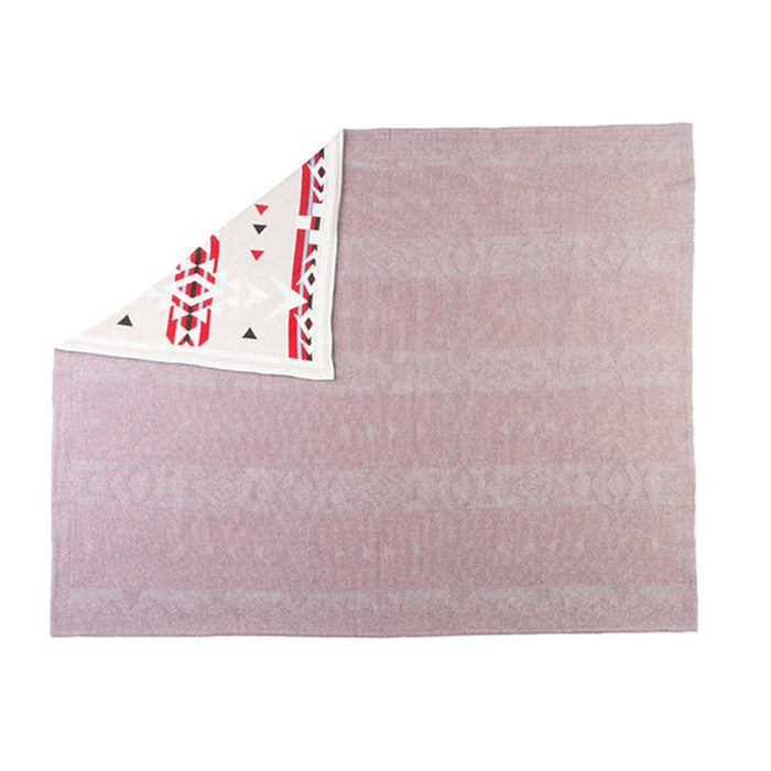 Myra Canyon Arrows Aztec Cotton Throw Blanket Crimson
