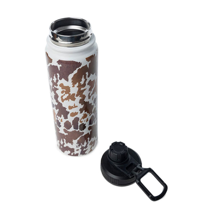 Myra Moo & Bloom Stainless Steel Water Bottle Brown Leopard