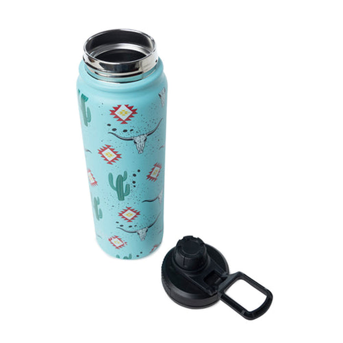 Myra Moo & Bloom Stainless Steel Water Bottle in Cactus Geometry