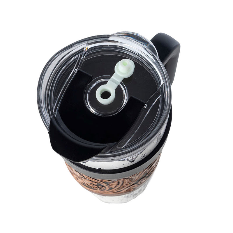 Myra Westmark Tooled Western Tumbler