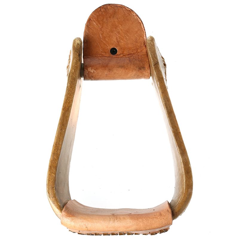 NRS 4 inch Deep Roper Wood Stirrup