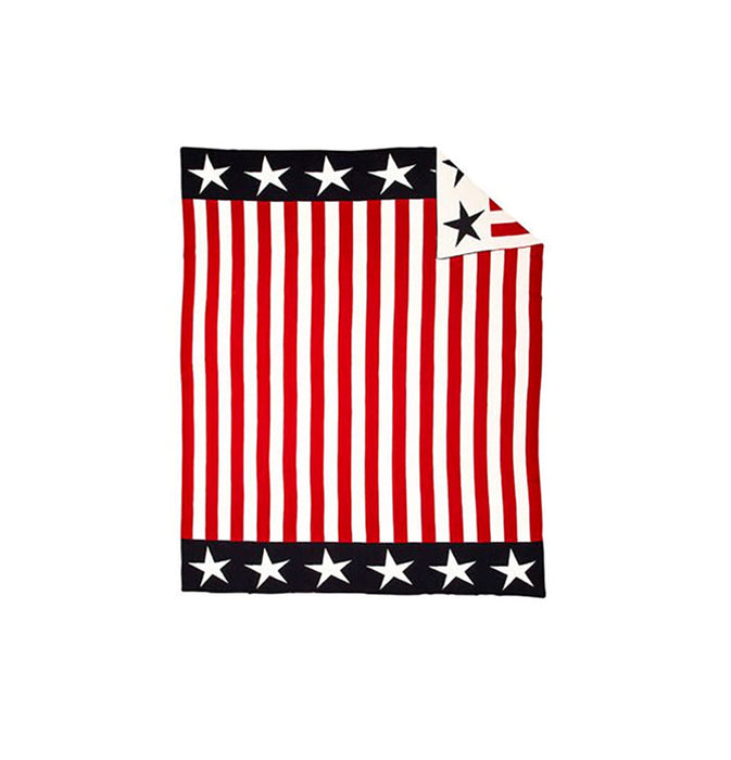 Myra Americana Flag Throw Blanket