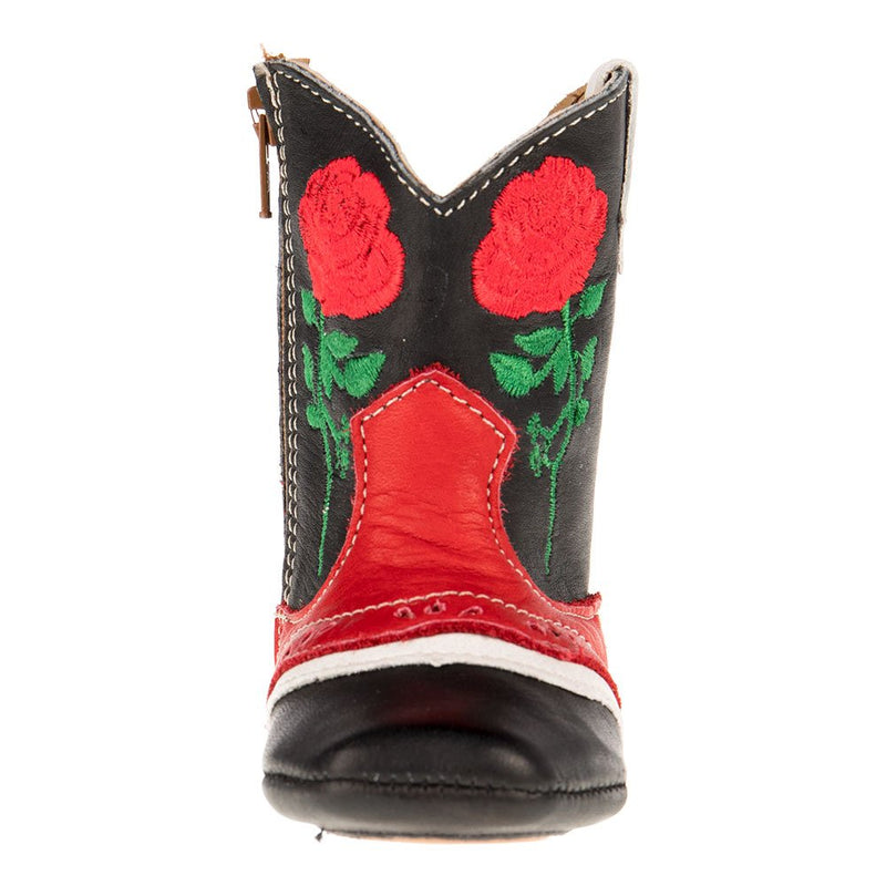 Shea Baby Kid's Ruby Rose Black and Red Boot