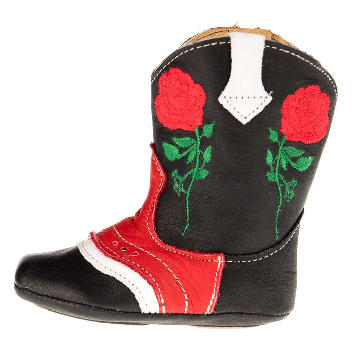 Shea Baby Kid's Ruby Rose Black and Red Boot