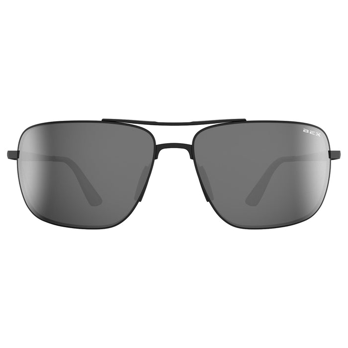 Bex Porter Matte Black and Gray Sunglasses