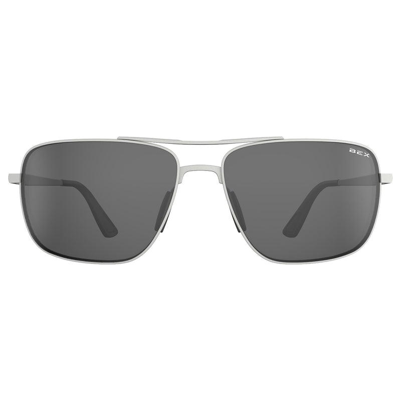 Bex Porter Matte Silver and Grey Sunglasses