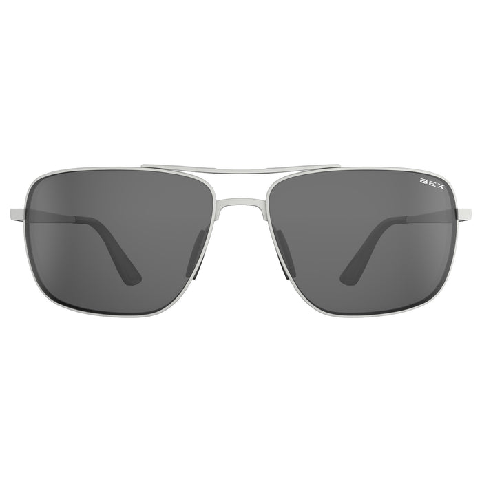 Bex Porter Matte Silver and Grey Sunglasses